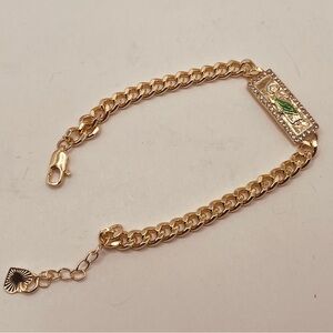 Gold plated bracelet saint Jude design